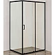 Приобрести Душевой уголок Orange 120x90 E23-12090TB профиль Черный стекло прозрачное в магазине сантехники Santeh-Crystal.ru