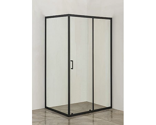Приобрести Душевой уголок Orange 120x90 E23-12090TB профиль Черный стекло прозрачное в магазине сантехники Santeh-Crystal.ru
