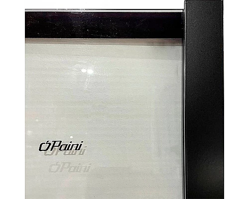 Заказать Душевая перегородка Paini 90 Walk-In 90F профиль Черный матовый стекло прозрачное в магазине сантехники Santeh-Crystal.ru