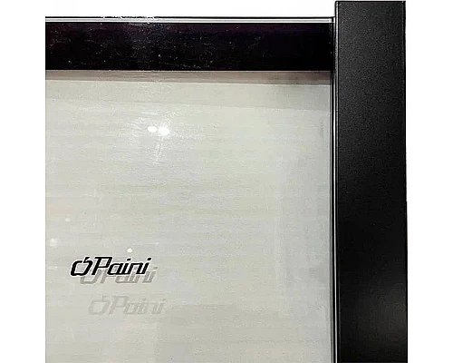 Приобрести Душевая перегородка Paini 90 Walk-In 90G профиль Черный матовый стекло прозрачное с рисунком в магазине сантехники Santeh-Crystal.ru