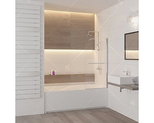 Заказать Шторка на ванну RGW Screens SC-06 80x150 профиль Хром стекло прозрачное в магазине сантехники Santeh-Crystal.ru