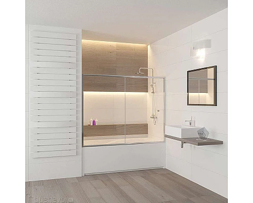 Приобрести Шторка на ванну RGW Screens SC-42 180x150 04114218-11 профиль Хром стекло прозрачное в магазине сантехники Santeh-Crystal.ru