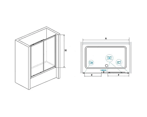Приобрести Шторка на ванну RGW Screens SC-42 180x150 04114218-11 профиль Хром стекло прозрачное в магазине сантехники Santeh-Crystal.ru