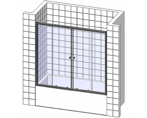 Приобрести Шторка на ванну RGW Screens SC-61 150x150 01116115-21 профиль Хром стекло матовое-сатинат в магазине сантехники Santeh-Crystal.ru