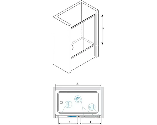 Заказать Шторка на ванну RGW Screens SC-62 150x150 01116215-11 профиль Хром стекло прозрачное в магазине сантехники Santeh-Crystal.ru