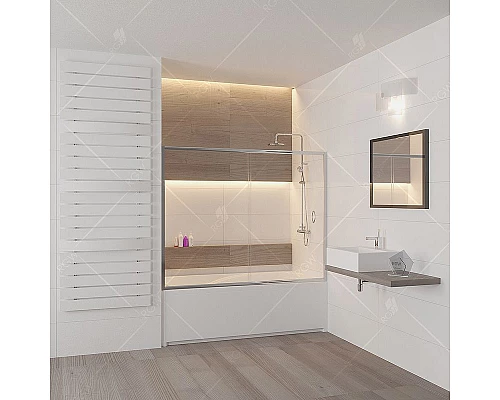 Заказать Шторка на ванну RGW Screens SC-62 150x150 01116215-11 профиль Хром стекло прозрачное в магазине сантехники Santeh-Crystal.ru