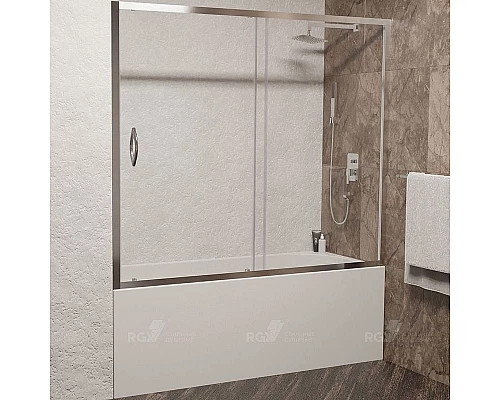 Купить Шторка на ванну RGW Screens SC-043 170x150 351104317-11 профиль Хром стекло прозрачное в магазине сантехники Santeh-Crystal.ru