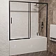 Купить Шторка на ванну RGW Screens SC-45-B 170x150 34114517-14 профиль Черный стекло прозрачное в магазине сантехники Santeh-Crystal.ru