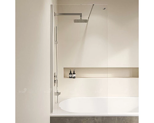 Купить Шторка на ванну RGW Screens SC-050 60x150 351105006-11 профиль Хром стекло прозрачное в магазине сантехники Santeh-Crystal.ru