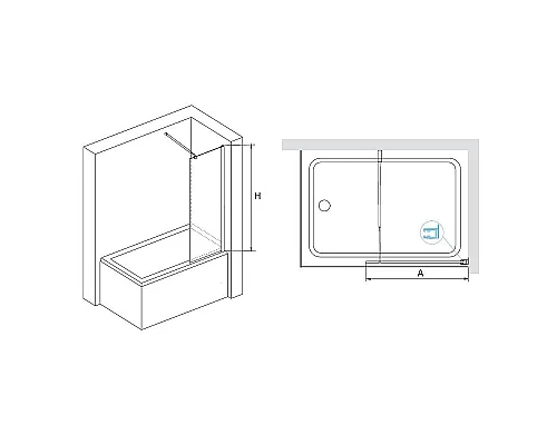 Приобрести Шторка на ванну RGW Screens SC-052 60x150 35115206-11 профиль Хром стекло прозрачное в магазине сантехники Santeh-Crystal.ru