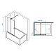 Купить Шторка на ванну RGW Screens SC-46 90х150 06114609-11 профиль Хром стекло прозрачное в магазине сантехники Santeh-Crystal.ru