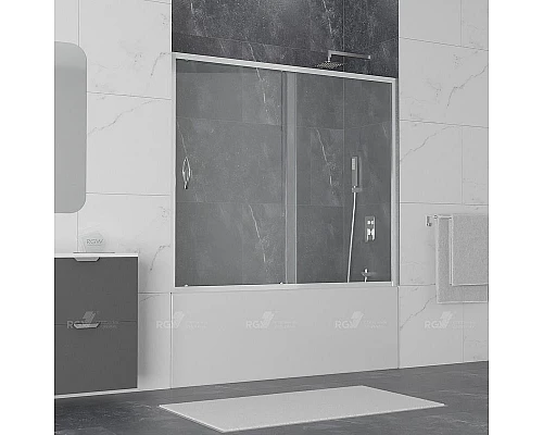 Заказать Шторка на ванну RGW Screens SC-043 180x150 351104318-11 профиль Хром стекло прозрачное в магазине сантехники Santeh-Crystal.ru
