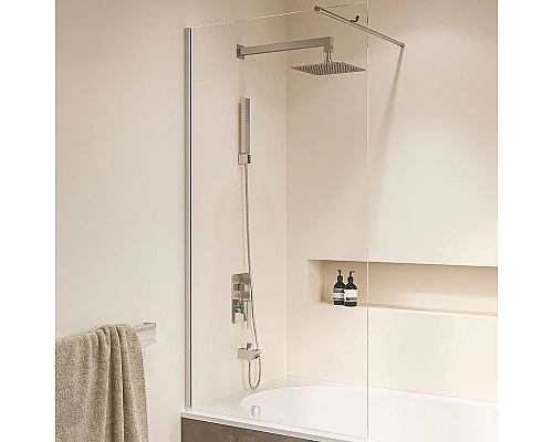 Приобрести Шторка на ванну RGW Screens SC-050 90х150 351105009-11 профиль Хром стекло прозрачное в магазине сантехники Santeh-Crystal.ru