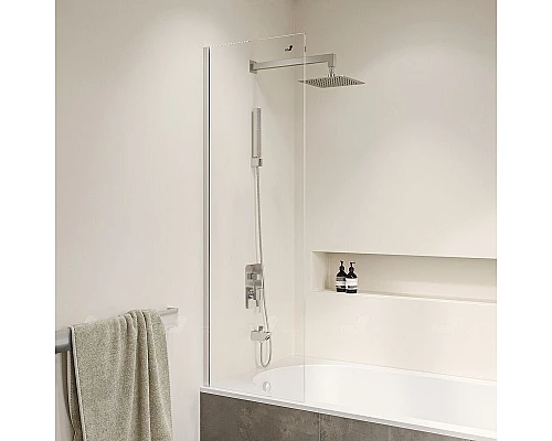 Приобрести Шторка на ванну RGW Screens SC-056 30х150 351105630-11 профиль Хром стекло прозрачное в магазине сантехники Santeh-Crystal.ru