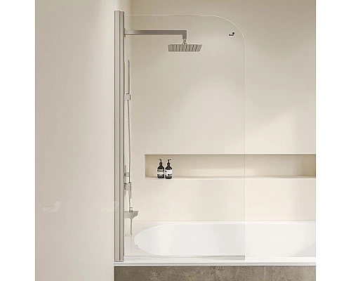 Приобрести Шторка на ванну RGW Screens SC-109 70х150 411110907-11 профиль Хром стекло прозрачное в магазине сантехники Santeh-Crystal.ru