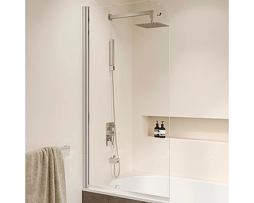 Купить Шторка на ванну RGW Screens SC-109 80х150 411110908-11 профиль Хром стекло прозрачное в магазине сантехники Santeh-Crystal.ru