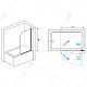 Купить Шторка на ванну RGW Screens SC-109B 70х150 411110907-14 профиль Черный стекло прозрачное в магазине сантехники Santeh-Crystal.ru