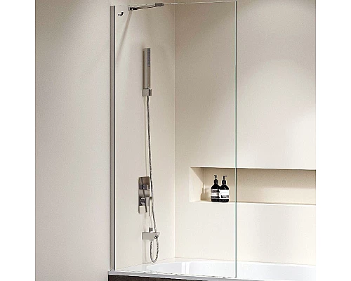 Приобрести Шторка на ванну RGW Screens SC-150 80x150 351115008-11 профиль Хром стекло прозрачное в магазине сантехники Santeh-Crystal.ru