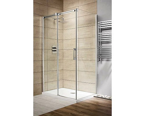 Купить Душевая стенка Radaway Espera KDJ 90 380149-01R профиль Хром стекло прозрачное в магазине сантехники Santeh-Crystal.ru