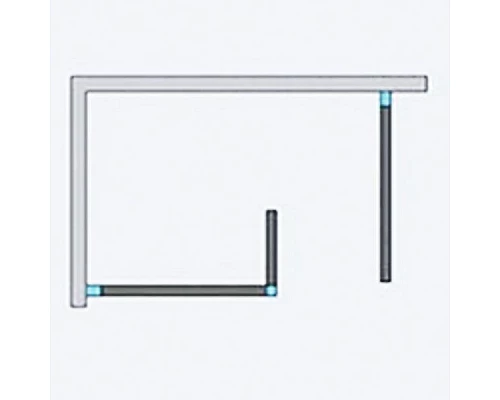 Приобрести Душевая стенка Radaway Euphoria W3 Walk-in 140 фурнитура Хром стекло прозрачное в магазине сантехники Santeh-Crystal.ru