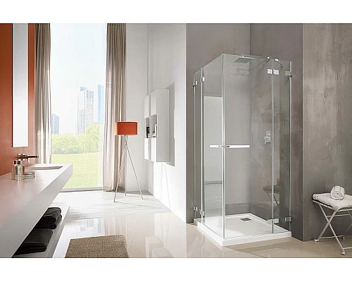 Приобрести Душевая дверь Radaway Euphoria KDD 90 383060-01R профиль Хром стекло прозрачное в магазине сантехники Santeh-Crystal.ru