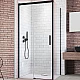 Купить Душевая дверь Radaway Idea Black KDJ 150 L 387045-54-01L профиль Черный стекло прозрачное в магазине сантехники Santeh-Crystal.ru