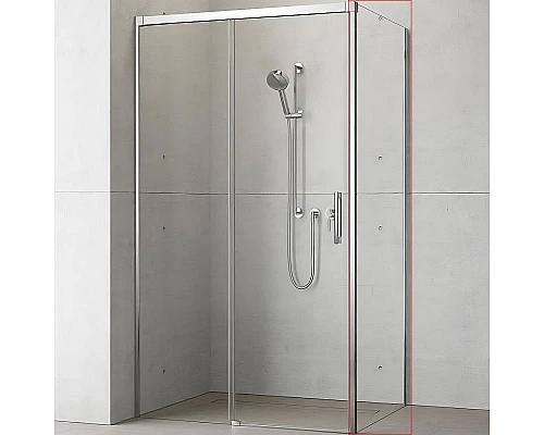 Купить Душевая стенка Radaway Idea S1 120 R 387054-01-01R профиль Хром стекло прозрачное в магазине сантехники Santeh-Crystal.ru