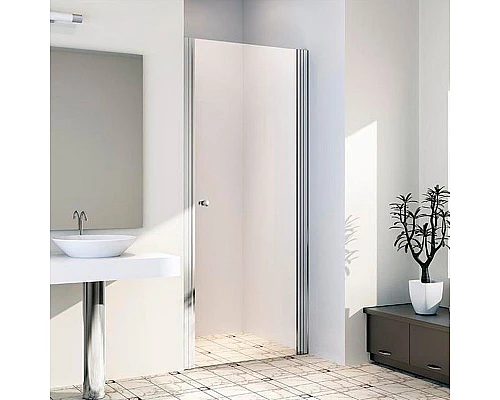 Заказать Душевая дверь в нишу Radomir 100 1-10-2-0-0-1410 профиль Хром стекло прозрачное в магазине сантехники Santeh-Crystal.ru