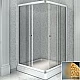 Заказать Душевой уголок Radomir 100x90 1-09-1-0-0-1211 профиль Белый стекло матовое в магазине сантехники Santeh-Crystal.ru