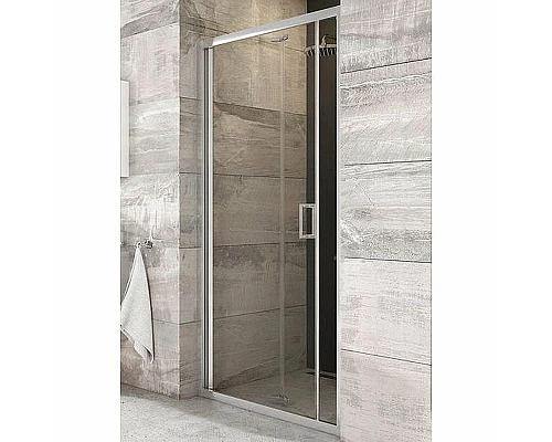 Купить Душевая дверь Ravak Blix BLDZ2-90 X01H70C00Z1 профиль Хром стекло Transparent в магазине сантехники Santeh-Crystal.ru
