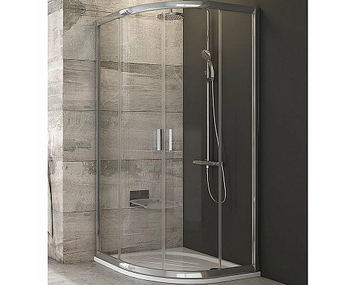 Приобрести Душевой уголок Ravak Blix BLCP4-80 80x80 3B240C00Z1 профиль Хром стекло Transparent в магазине сантехники Santeh-Crystal.ru