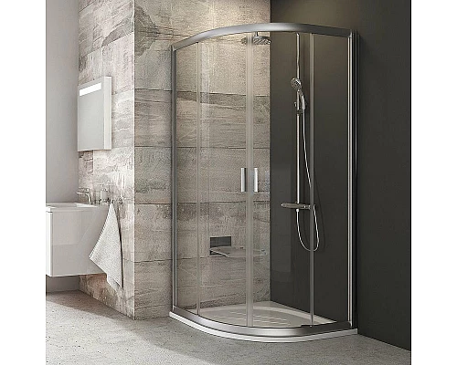 Приобрести Душевой уголок Ravak Blix BLCP4-80 80x80 3B240U00Z1 профиль Сатин стекло Transparent в магазине сантехники Santeh-Crystal.ru