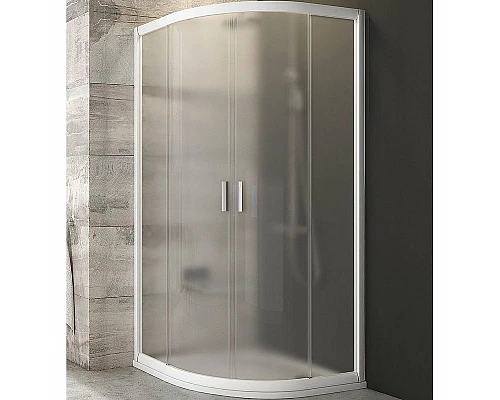 Купить Душевой уголок Ravak Blix BLCP4-90 90x90 3B270100ZG профиль Белый стекло Grape в магазине сантехники Santeh-Crystal.ru