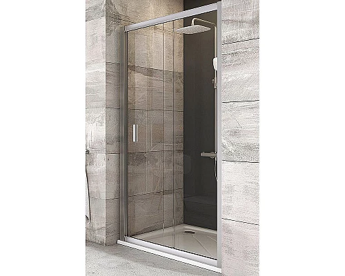 Приобрести Душевая дверь Ravak Blix BLDP2 120 0PVG0U00Z1 профиль Сатин стекло Transparent в магазине сантехники Santeh-Crystal.ru