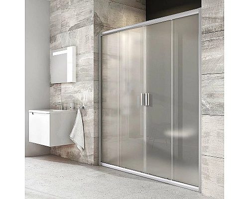 Приобрести Душевая дверь Ravak Blix BLDP4 120 0YVG0U00ZG профиль Сатин стекло Grape в магазине сантехники Santeh-Crystal.ru