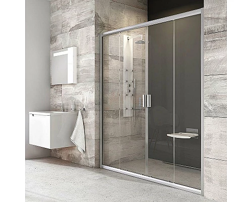 Приобрести Душевая дверь Ravak Blix BLDP4 130 0YVJ0U00Z1 профиль Сатин стекло Transparent в магазине сантехники Santeh-Crystal.ru