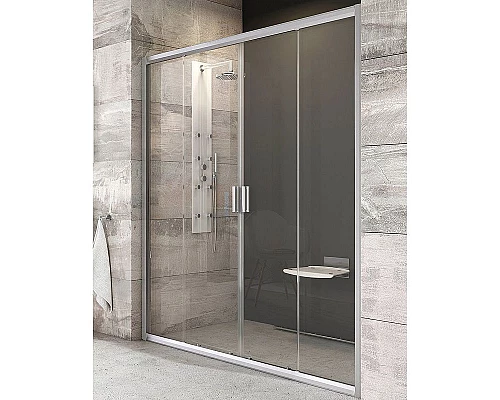 Приобрести Душевая дверь Ravak Blix BLDP4 130 0YVJ0U00Z1 профиль Сатин стекло Transparent в магазине сантехники Santeh-Crystal.ru