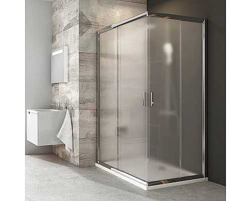 Приобрести Душевая дверь Ravak Blix BLRV2К-100 1XVA0C00ZG профиль Хром стекло Grape в магазине сантехники Santeh-Crystal.ru