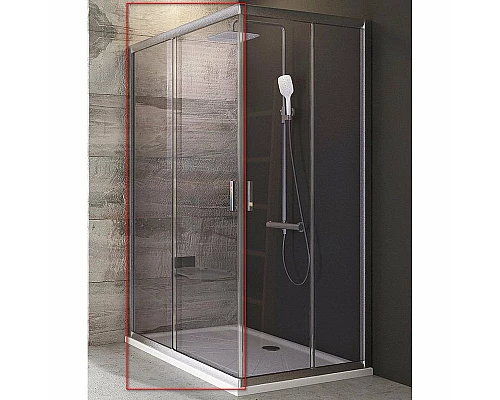 Заказать Душевая дверь Ravak Blix BLRV2К-100 1XVA0U00Z1 профиль Сатин стекло Transparent в магазине сантехники Santeh-Crystal.ru