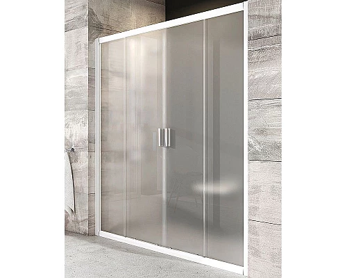 Купить Душевая дверь Ravak Blix BLDP4-190 0YVL0100ZG профиль Белый стекло Grape в магазине сантехники Santeh-Crystal.ru