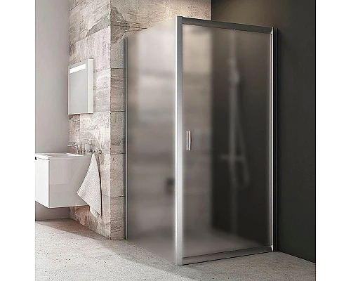 Приобрести Душевая стенка Ravak Blix BLPS-80 9BH40C00ZG профиль Хром стекло Grape в магазине сантехники Santeh-Crystal.ru