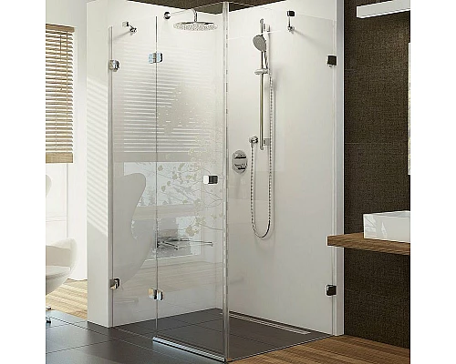 Заказать Душевой уголок Ravak Brilliant BSDPS-90/90 90х90 L 0UL77A00Z1 профиль Хром стекло Transparent в магазине сантехники Santeh-Crystal.ru