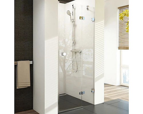 Купить Душевая дверь Ravak Brilliant BSD2-90 A R 0UP7AA00Z1 профиль Хром стекло Transparent в магазине сантехники Santeh-Crystal.ru