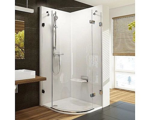 Купить Душевой уголок Ravak Brilliant BSKK3-90 90х90 R 3UP77A00Y1 профиль Хром стекло Transparent в магазине сантехники Santeh-Crystal.ru