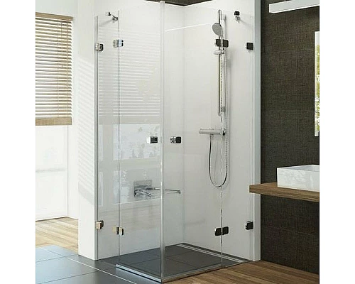 Приобрести Душевой уголок Ravak Brilliant BSRV4-100 100х100 1UVAAA00Z1 профиль Хром стекло Transparent в магазине сантехники Santeh-Crystal.ru