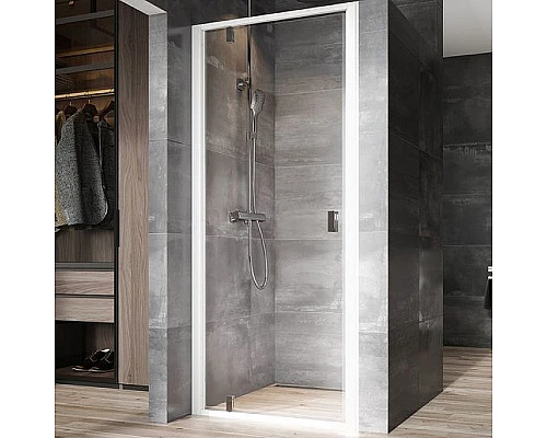 Заказать Душевая дверь Ravak Nexty NDOP1-80 03O40100Z1 профиль Белый стекло Transparent в магазине сантехники Santeh-Crystal.ru