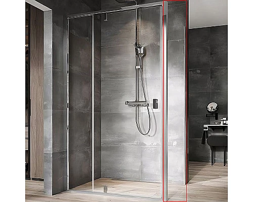 Заказать Душевая стенка Ravak Nexty NPS-80 90O40C00Z1 профиль Хром стекло Transparent в магазине сантехники Santeh-Crystal.ru