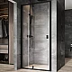 Заказать Душевая дверь Ravak Nexty NDOP2-110 03OD0300Z1 профиль Черный стекло Transparent в магазине сантехники Santeh-Crystal.ru