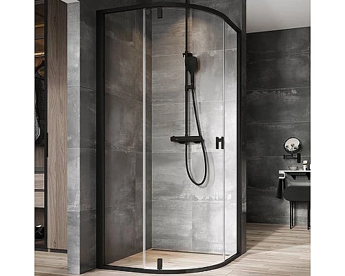 Приобрести Душевой уголок Ravak Nexty NSKK3-90 90x90 3O677300Z1 профиль Черный стекло Transparent в магазине сантехники Santeh-Crystal.ru