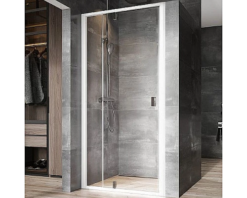 Заказать Душевая дверь Ravak Nexty NDOP2-110 03OD0100Z1 профиль Белый стекло Transparent в магазине сантехники Santeh-Crystal.ru